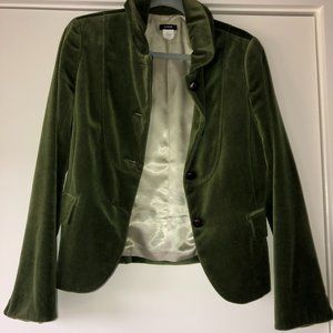 J Crew Women's Velvet Jacket